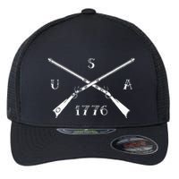 Muzzleloader Usa 1776 Flintlock Muzzleloading Rifle Flexfit Unipanel Trucker Cap