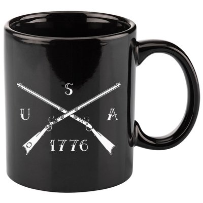 Muzzleloader Usa 1776 Flintlock Muzzleloading Rifle 11oz C Handle Ceramic Mug