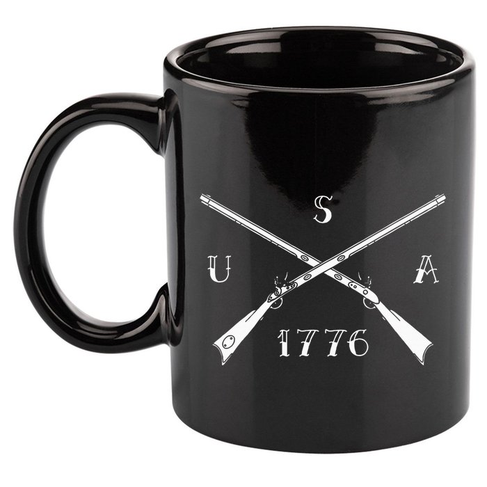 Muzzleloader Usa 1776 Flintlock Muzzleloading Rifle 11oz C Handle Ceramic Mug