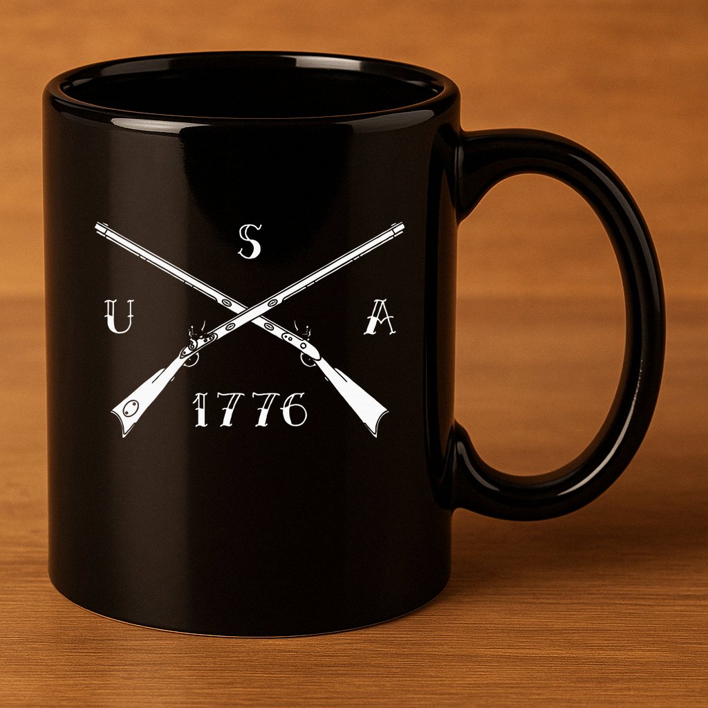 Muzzleloader Usa 1776 Flintlock Muzzleloading Rifle 11oz C Handle Ceramic Mug