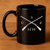 Muzzleloader Usa 1776 Flintlock Muzzleloading Rifle 11oz C Handle Ceramic Mug