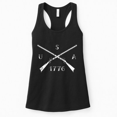 Muzzleloader Usa 1776 Flintlock Muzzleloading Rifle Womens Tank Top