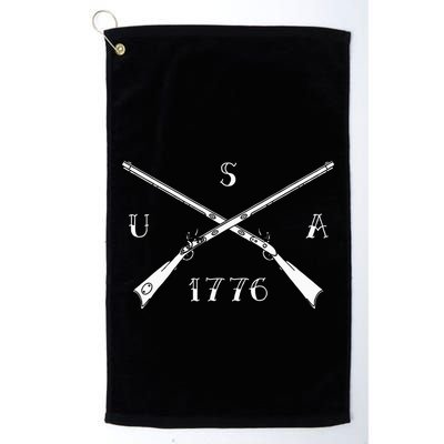 Muzzleloader Usa 1776 Flintlock Muzzleloading Rifle Golf Towel