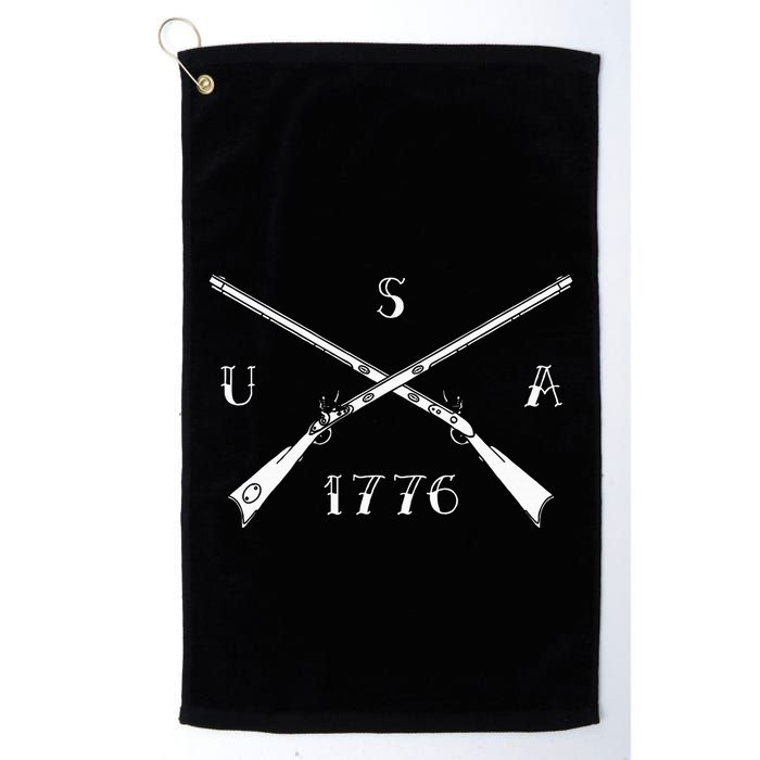 Muzzleloader Usa 1776 Flintlock Muzzleloading Rifle Golf Towel