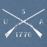 Muzzleloader Usa 1776 Flintlock Muzzleloading Rifle Garment-Dyed Sweatshirt