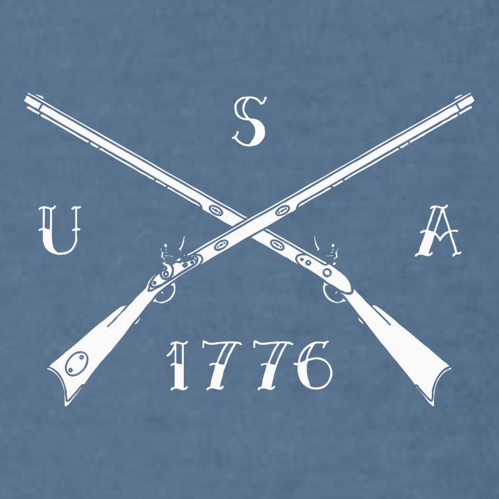 Muzzleloader Usa 1776 Flintlock Muzzleloading Rifle Garment-Dyed Sweatshirt