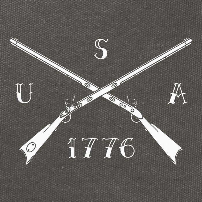 Muzzleloader Usa 1776 Flintlock Muzzleloading Rifle Cotton Canvas Backpack