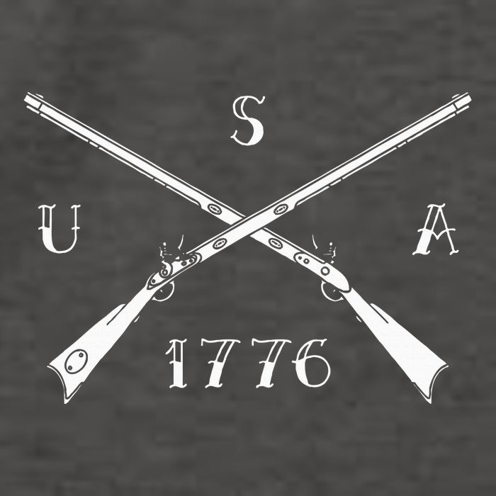 Muzzleloader Usa 1776 Flintlock Muzzleloading Rifle Vector Backpack