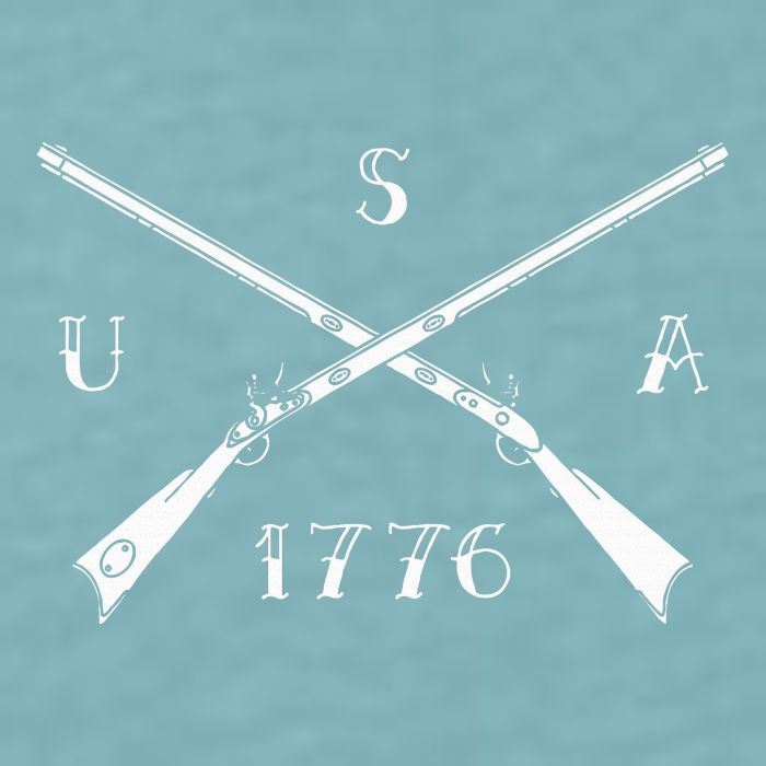 Muzzleloader Usa 1776 Flintlock Muzzleloading Rifle Sueded Cloud Jersey T-Shirt