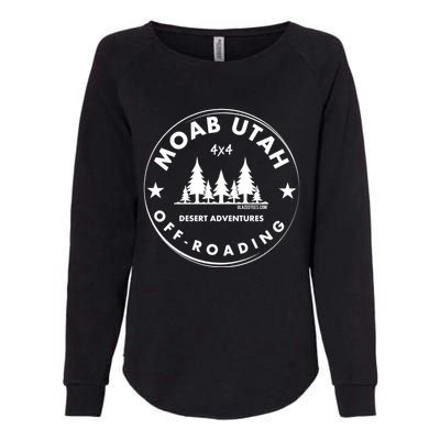 Moab Utah 4x4 Off Road Retro Adventures Womens California Wash Sweatshirt