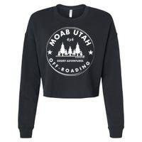 Moab Utah 4x4 Off Road Retro Adventures Cropped Pullover Crew