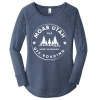 Moab Utah 4x4 Off Road Retro Adventures Women's Perfect Tri Tunic Long Sleeve Shirt