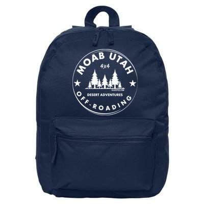 Moab Utah 4x4 Off Road Retro Adventures 16 in Basic Backpack
