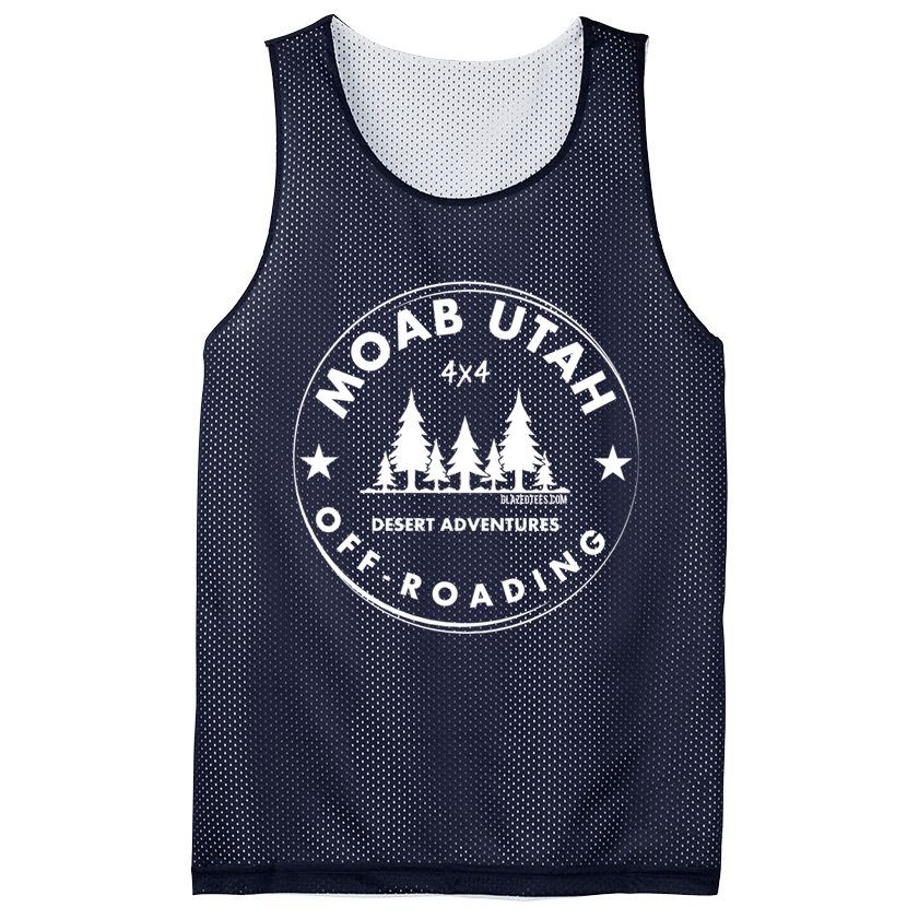 Moab Utah 4x4 Off Road Retro Adventures Mesh Reversible Basketball Jersey Tank
