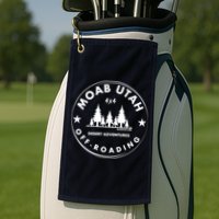 Moab Utah 4x4 Off Road Retro Adventures Golf Towel