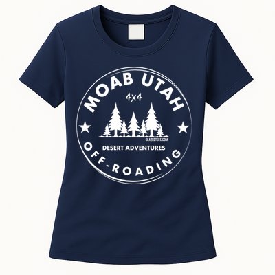 Moab Utah 4x4 Off Road Retro Adventures Womens T-Shirt