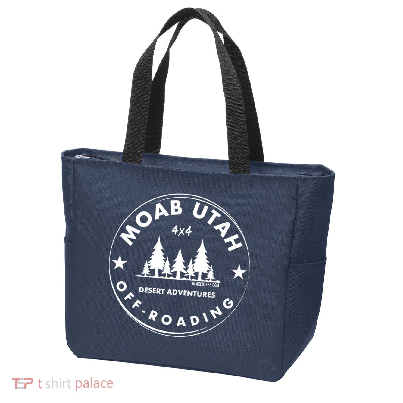 Moab Utah 4x4 Off Road Retro Adventures Zip Tote Bag