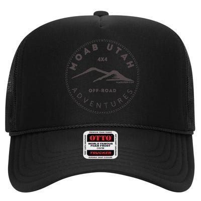 Moab Utah 4x4 Off Road Adventures High Crown Mesh Back Trucker Hat