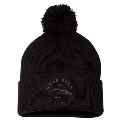 Moab Utah 4x4 Off Road Adventures Pom Pom 12in Knit Beanie