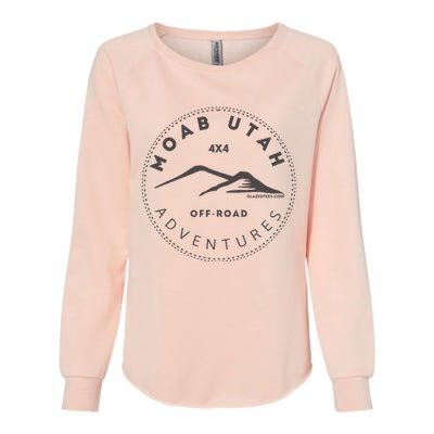 Moab Utah 4x4 Off Road Adventures Womens California Wash Sweatshirt