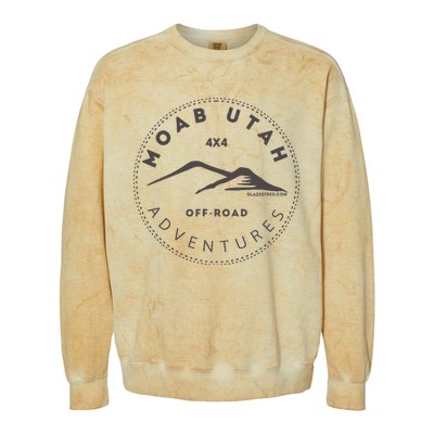 Moab Utah 4x4 Off Road Adventures Colorblast Crewneck Sweatshirt