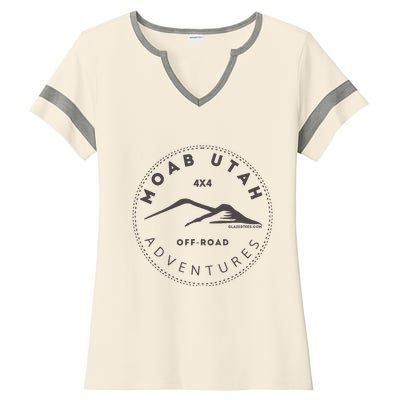 Moab Utah 4x4 Off Road Adventures Ladies Halftime Notch Neck Tee