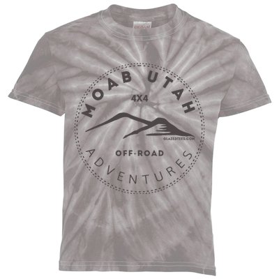 Moab Utah 4x4 Off Road Adventures Kids Tie-Dye T-Shirt