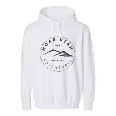 Moab Utah 4x4 Off Road Adventures Garment-Dyed Fleece Hoodie