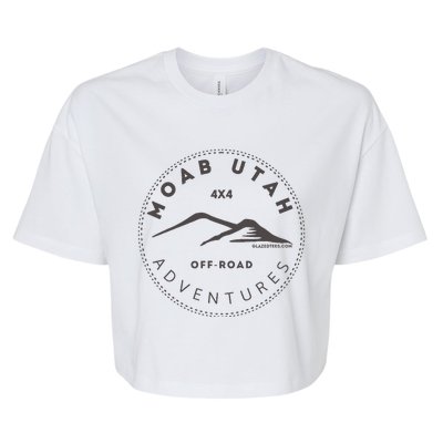 Moab Utah 4x4 Off Road Adventures Bella+Canvas Jersey Crop Tee