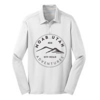 Moab Utah 4x4 Off Road Adventures Silk Touch Performance Long Sleeve Polo