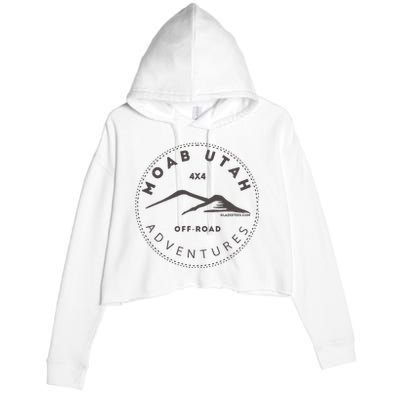 Moab Utah 4x4 Off Road Adventures Crop Fleece Hoodie