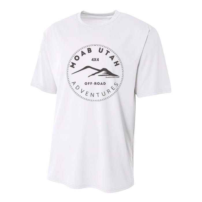 Moab Utah 4x4 Off Road Adventures Youth Performance Sprint T-Shirt