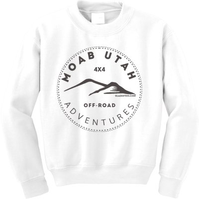 Moab Utah 4x4 Off Road Adventures Kids Sweatshirt