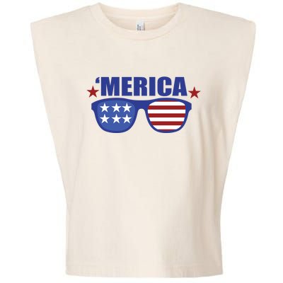 Merica USA 4th Of July Garment-Dyed Women's Muscle Tee