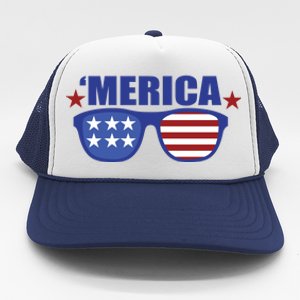 Merica USA 4th Of July Trucker Hat