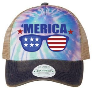 Merica USA 4th Of July Legacy Tie Dye Trucker Hat