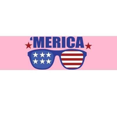 Merica USA 4th Of July Bumper Sticker