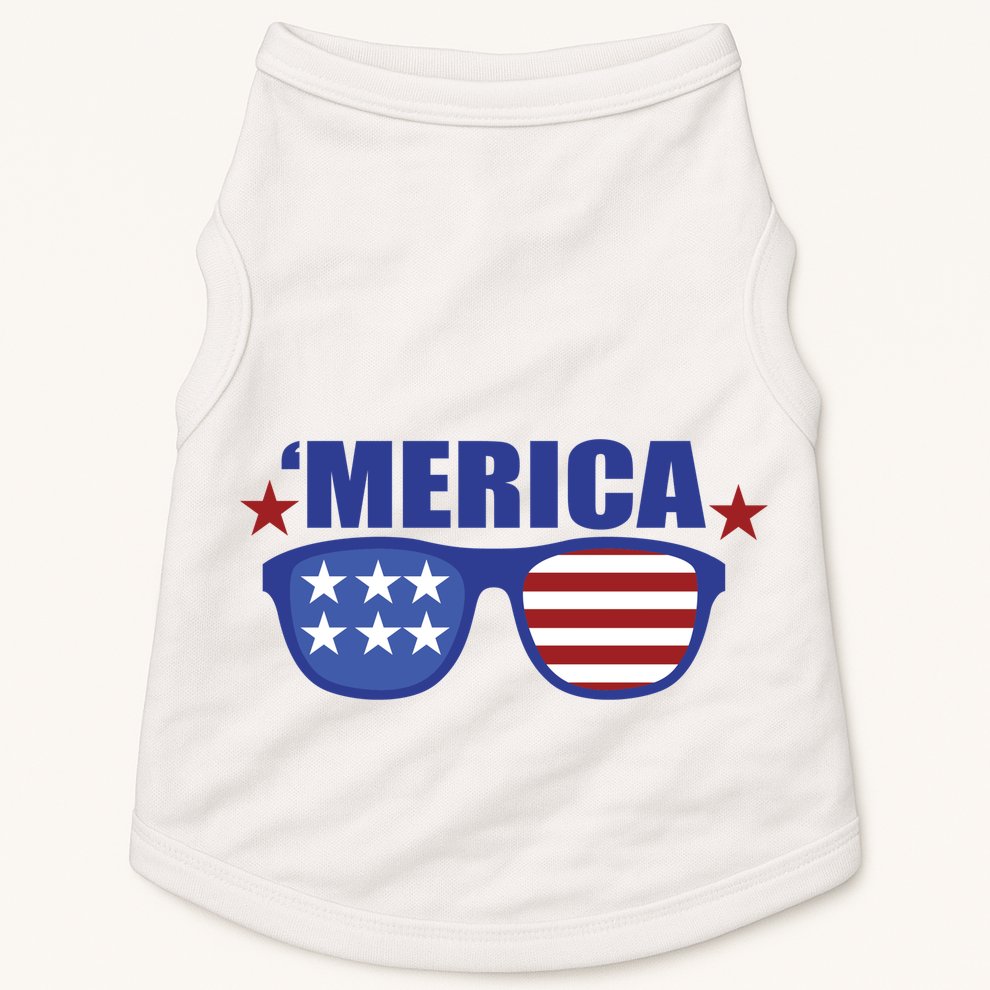 Merica USA 4th Of July Doggie Tank