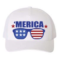 Merica USA 4th Of July Yupoong Adult 5-Panel Trucker Hat