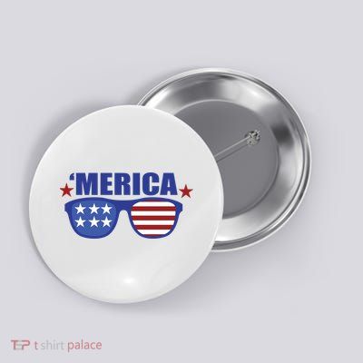 Merica USA 4th Of July Button