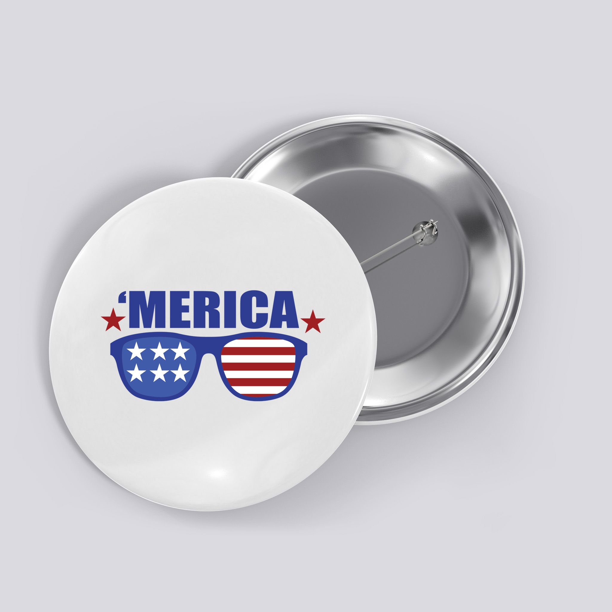 Merica USA 4th Of July Button