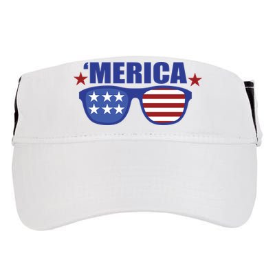 Merica USA 4th Of July Adult Drive Performance Visor