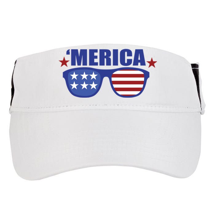 Merica USA 4th Of July Adult Drive Performance Visor