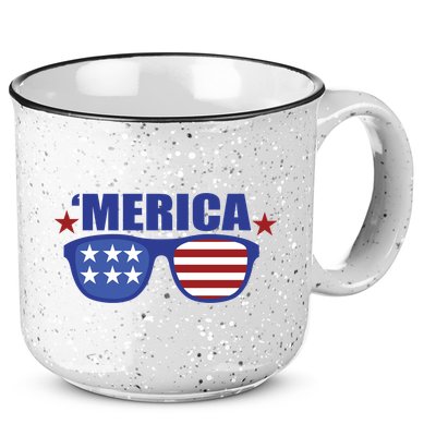 Merica USA 4th Of July 15oz Campfire Ceramic Mug