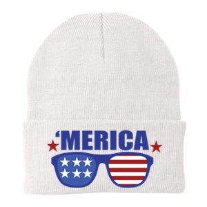 Merica USA 4th Of July Knit Cap Winter Beanie