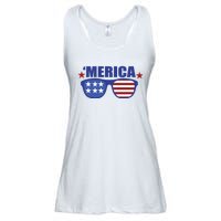 Merica USA 4th Of July Ladies Essential Flowy Tank