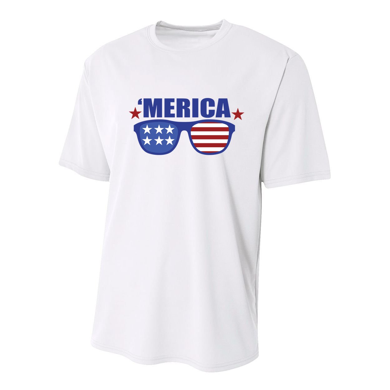 Merica USA 4th Of July Youth Performance Sprint T-Shirt