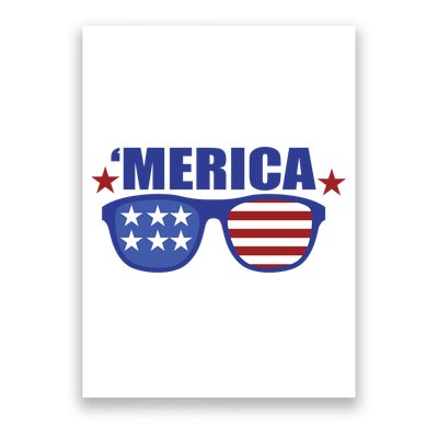 Merica USA 4th Of July Poster