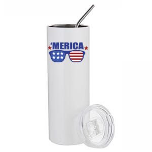 Merica USA 4th Of July Stainless Steel Tumbler