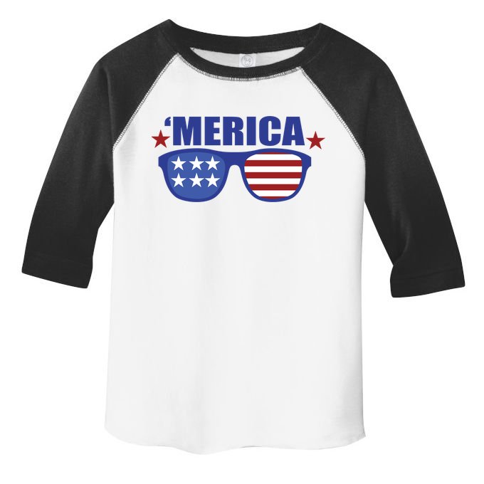 Merica USA 4th Of July Toddler Fine Jersey T-Shirt